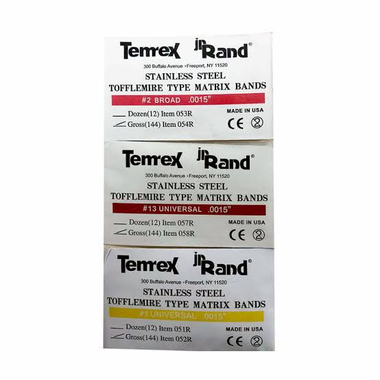 نوار ماتریکس تافل مایر طرح تمرکس Temrex Sectional Matrix